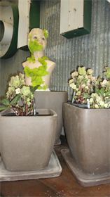 Planters : Large Dark Clay Pots Planters