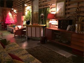 Funtiques Showroom : While the Waterfall Room was being transformed for the reception guest were invited to visit our Funtiques space. Funtiques Showroom